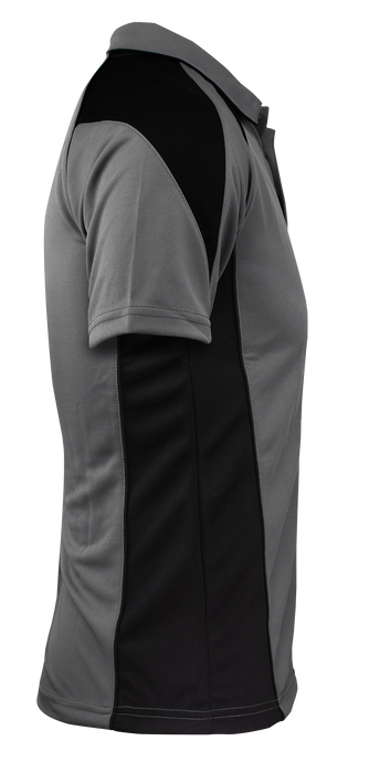 PREMIER MENS POLOS - ASHE/BLACK