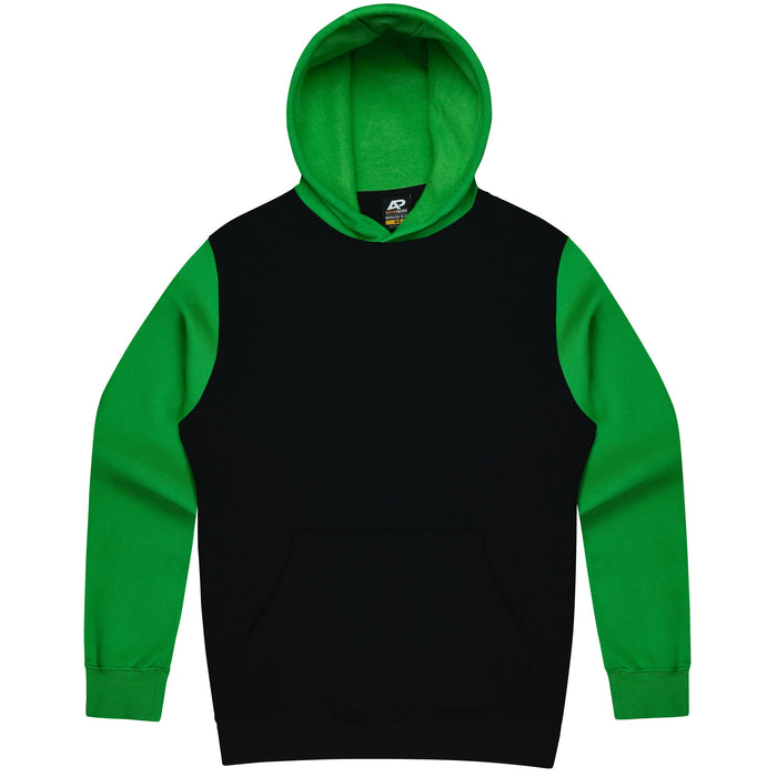 MONASH MENS HOODIES - BLACK/KAWA GREEN