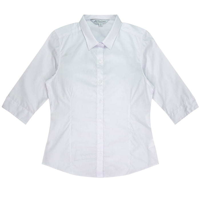 KINGSWOOD LADY SHIRT 3/4 SLEEVE - WHITE