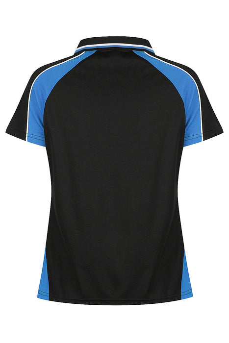 PANORAMA LADY POLOS - BLK/ELEC. ROYAL/WHT