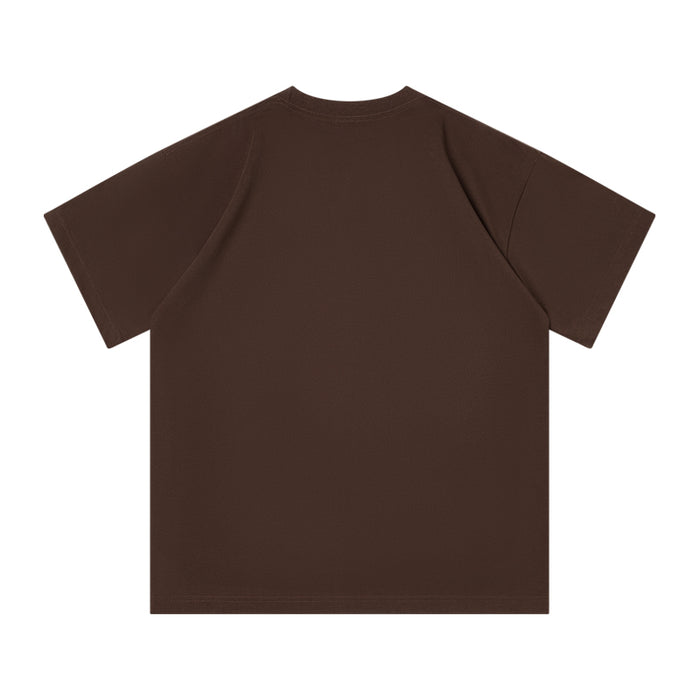 WINTON COTTON TEE - COFFEE
