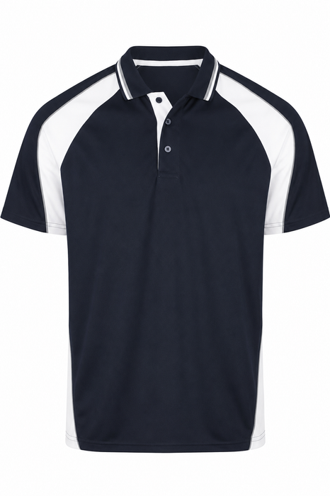 PANORAMA KIDS POLOS - NAVY/ASHE/WHITE