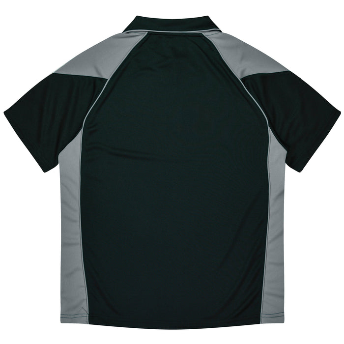 PREMIER KIDS POLOS - BLACK/ASHE