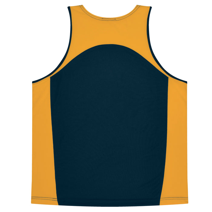 PREMIER KIDS SINGLETS - NAVY/GOLD