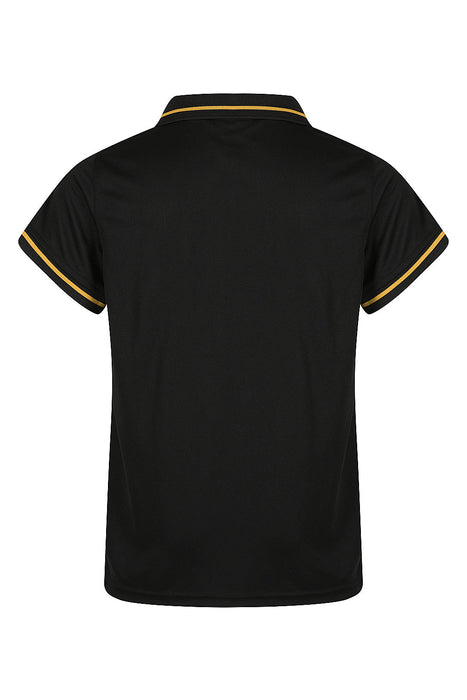 COTTESLOE KIDS POLOS - BLACK/GOLD