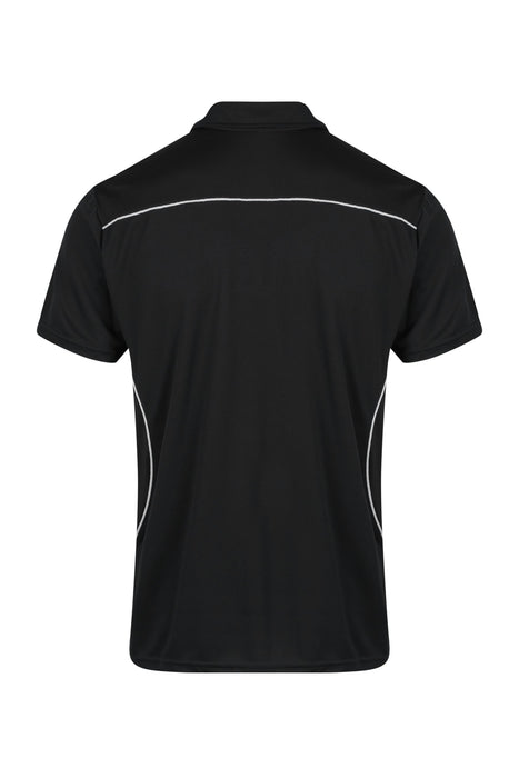 KURANDA MENS POLOS - BLACK/WHITE