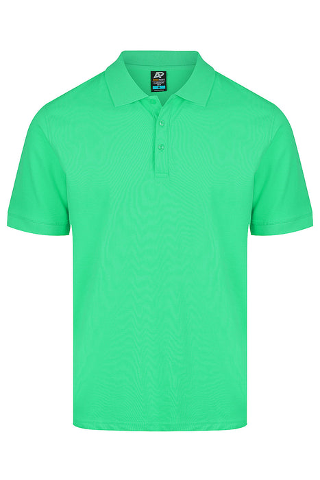 CLAREMONT MENS POLOS - KELLY GREEN