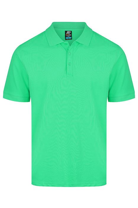 CLAREMONT MENS POLOS - KELLY GREEN