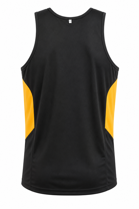 TASMAN HERREN-UNTERSHIRTS - SCHWARZ/GOLD