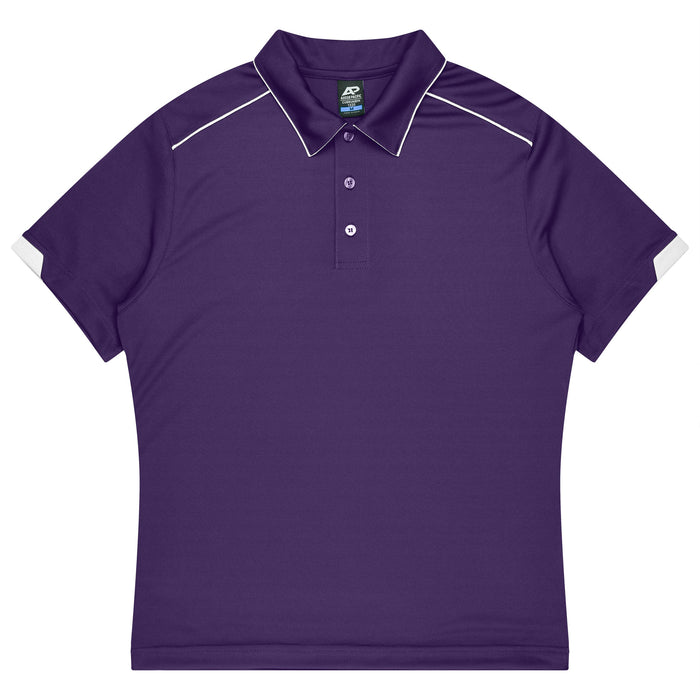 CURRUMBIN KIDS POLOS - PURPLE/WHITE