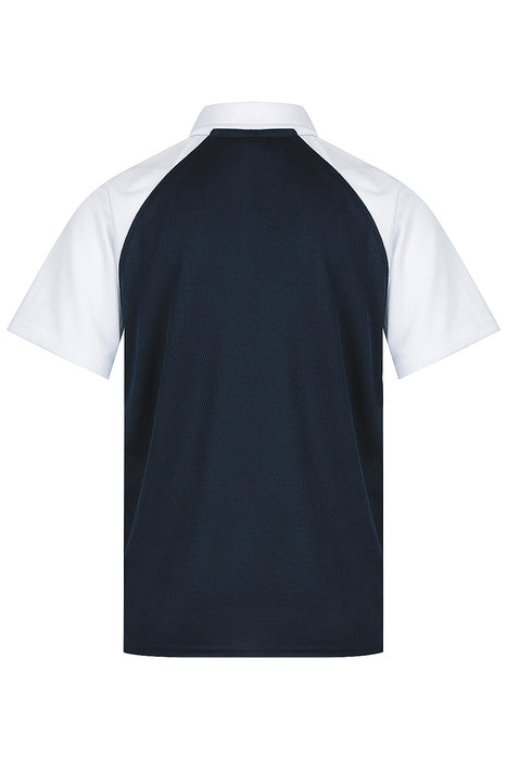 MANLY KIDS POLOS - NAVY/WHITE