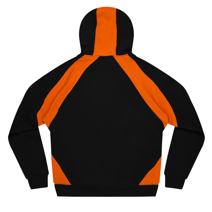 HUXLEY HERREN-KAPUZENPULLOVER - SCHWARZ/ELEKTRO ORIGINAL/WEISS