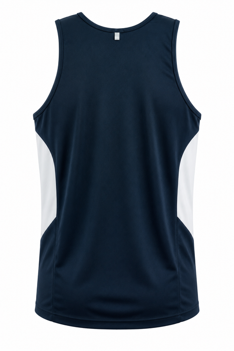 TASMAN HERREN-UNTERSHIRTS - MARINEBLAU/WEISS