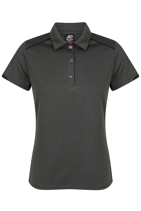 CURRUMBIN LADY POLOS - SLATE/BLACK