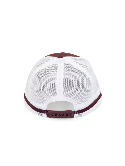 HAMPSHIRE TRUCKER CAP - MAROON/WHITE/MAROON