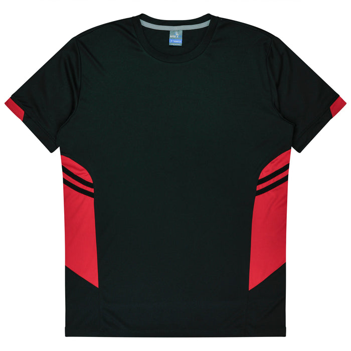TASMAN MENS TEES - BLACK/RED