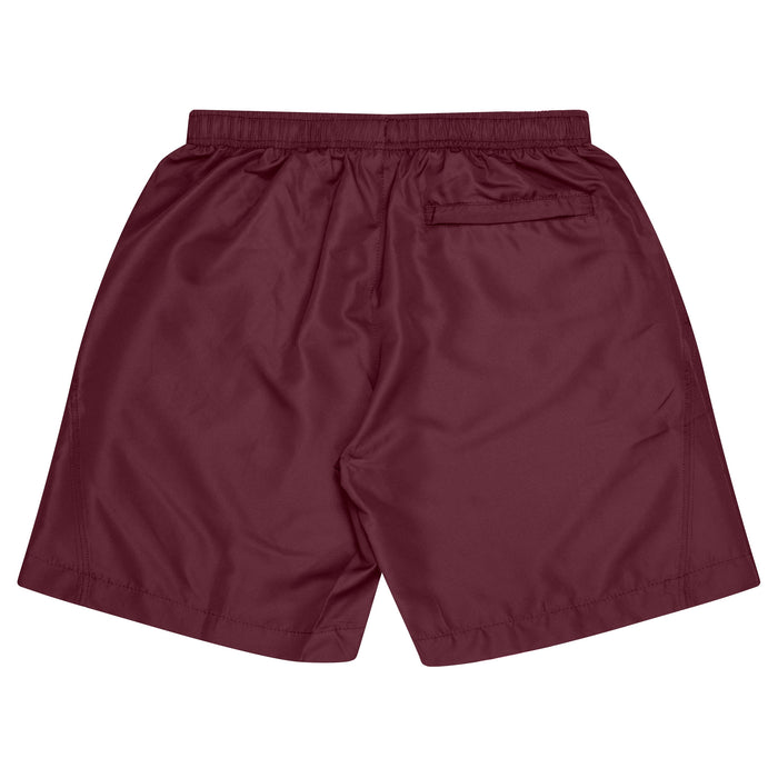 PONGEE SHORT KIDS SHORTS - MAROON