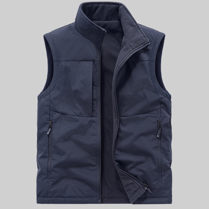 CALGA MENS VESTS - NAVY BLUE