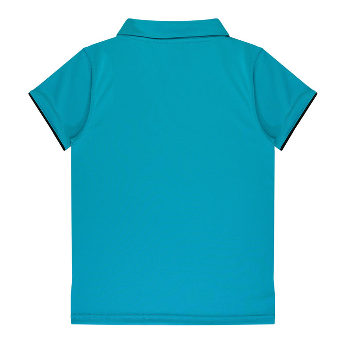 YARRA LADY POLOS - TEAL/BLACK
