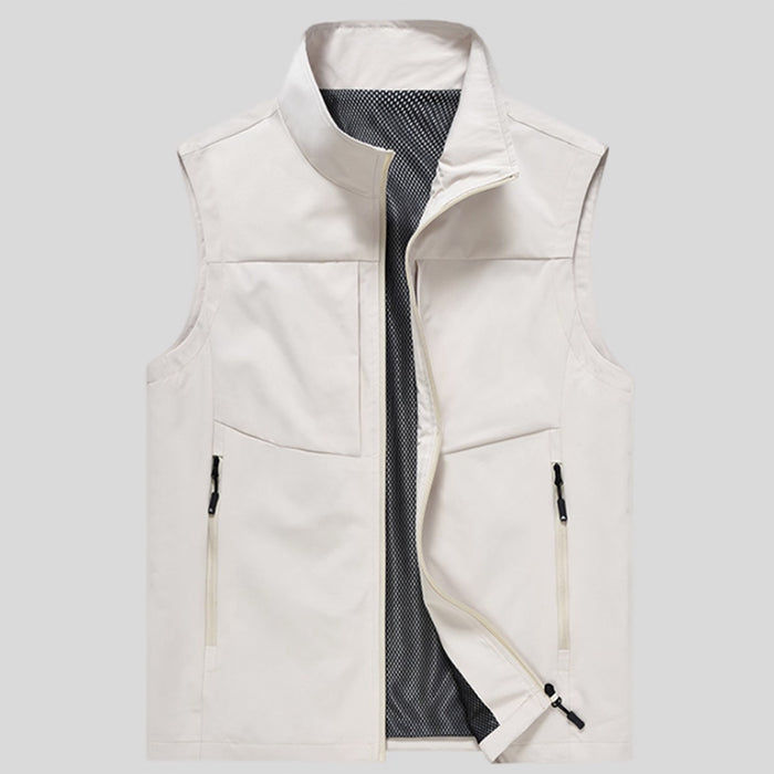 GOSFORD MENS VESTS - OFF WHITE