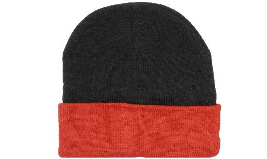 BOLTON BEANIE - BLACK/RED
