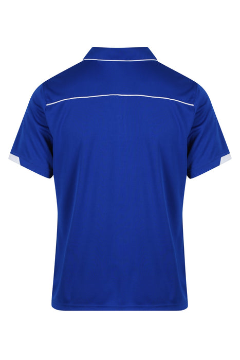 CURRUMBIN MENS POLOS - ROYAL/WHITE