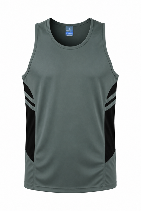 TASMAN HERREN-UNTERSHIRTS - ASHE/SCHWARZ