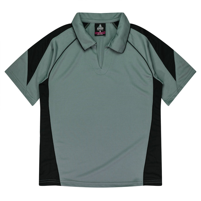 PREMIER LADY POLOS - ASHE/BLACK