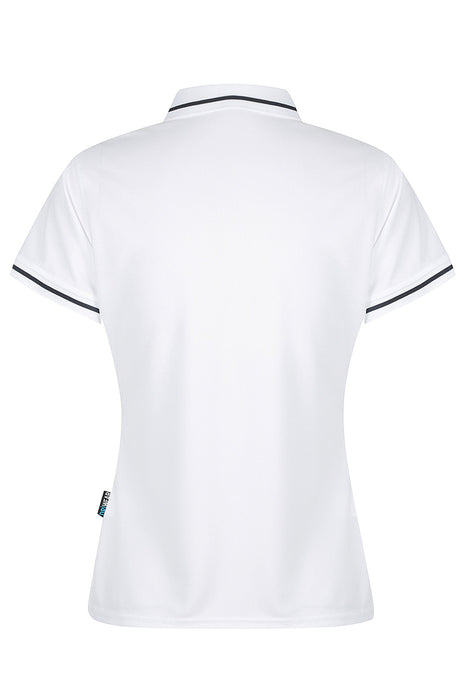 COTTESLOE LADY POLOS - WHITE/NAVY