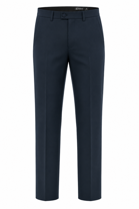 FLAT FRONT PANT MENS PANTS - NAVY