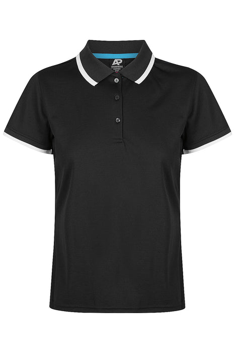 PORTSEA LADY POLOS - BLACK/WHITE