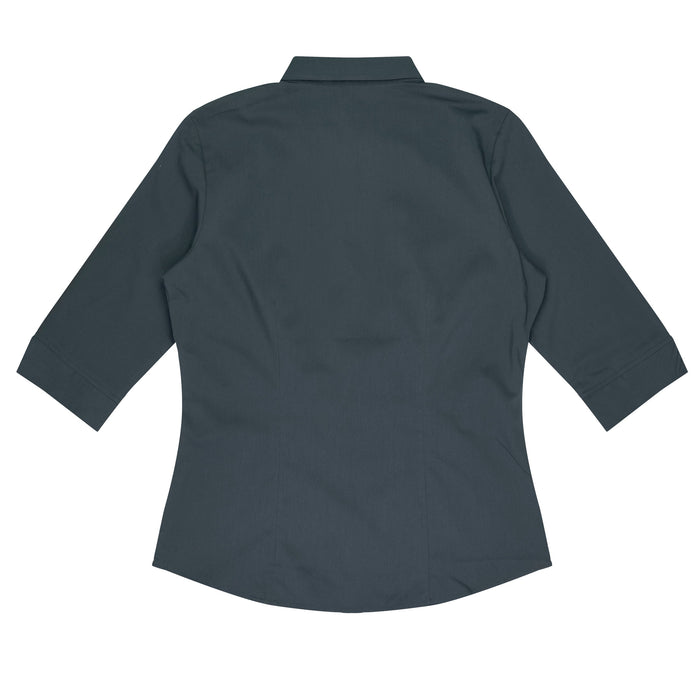 MOSMAN LADY SHIRT 3/4 SLEEVE - SLATE