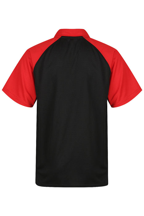MANLY KIDS POLOS - BLACK/RED
