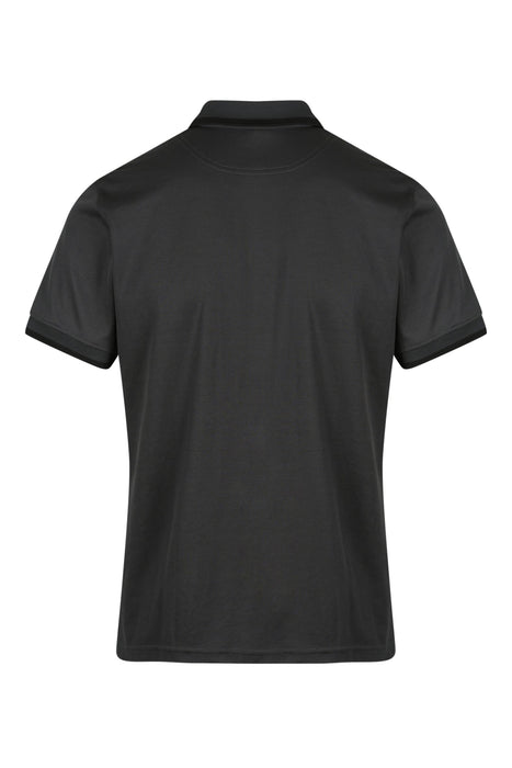 PORTSEA MENS POLOS - SLATE/BLACK