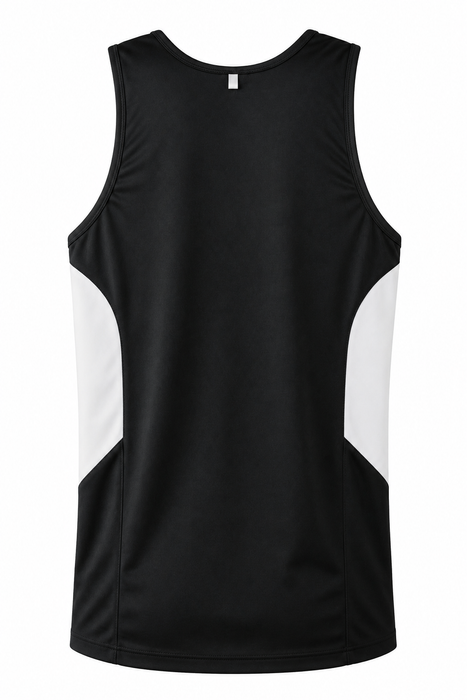 TASMAN HERREN-SINGLETS - SCHWARZ/WEISS