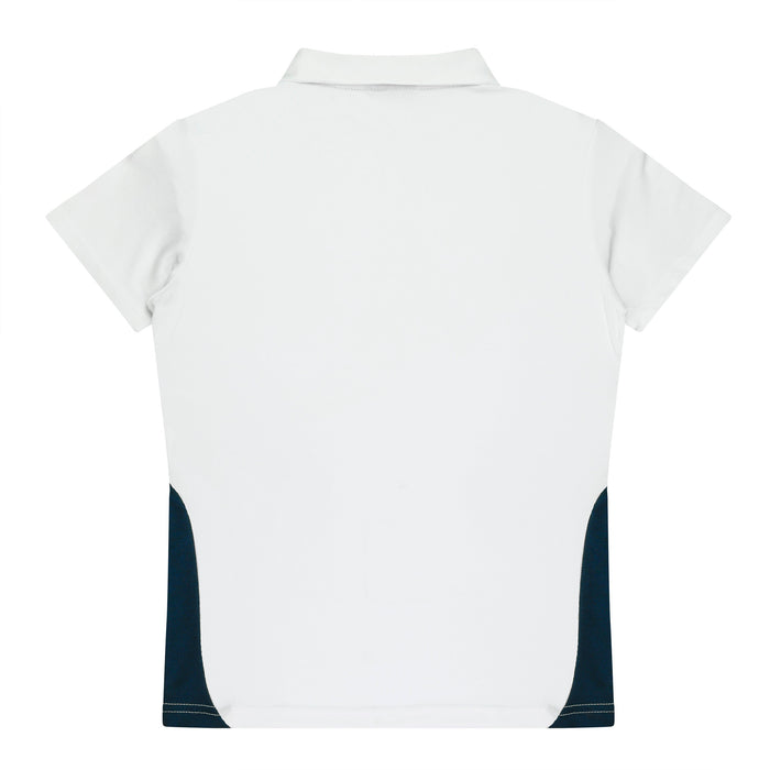 PATERSON LADY POLOS - WHITE/NAVY