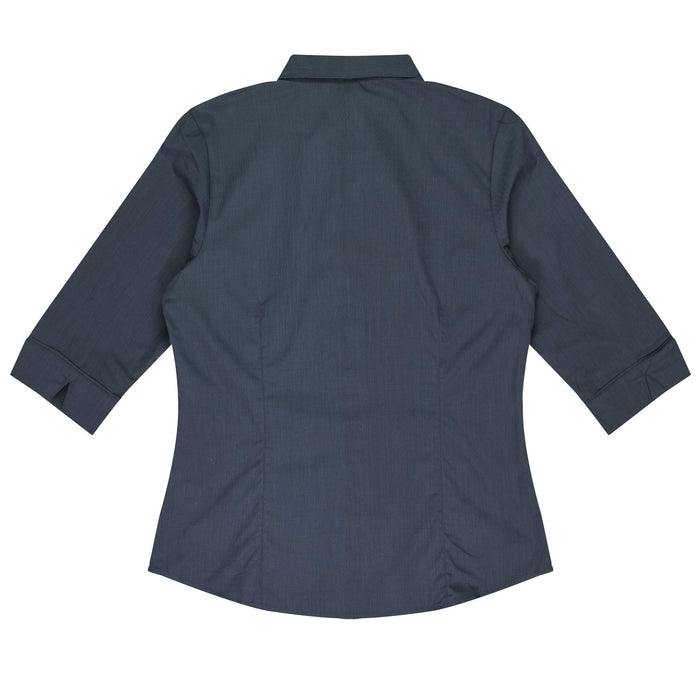 GRANGE LADY SHIRT 3/4 SLEEVE - SHADOW GREY