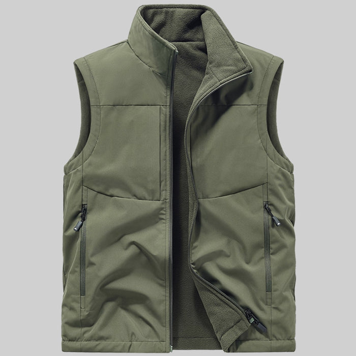 CALGA MENS VESTS - ARMY GREEN