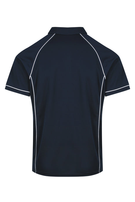 ENDEAVOUR MENS POLOS - NAVY/WHITE