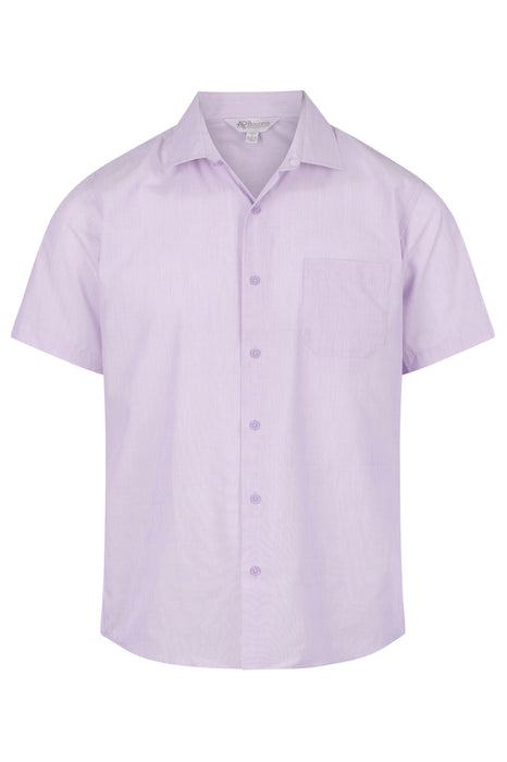 BELAIR MENS SHIRT SHORT SLEEVE - LILAC