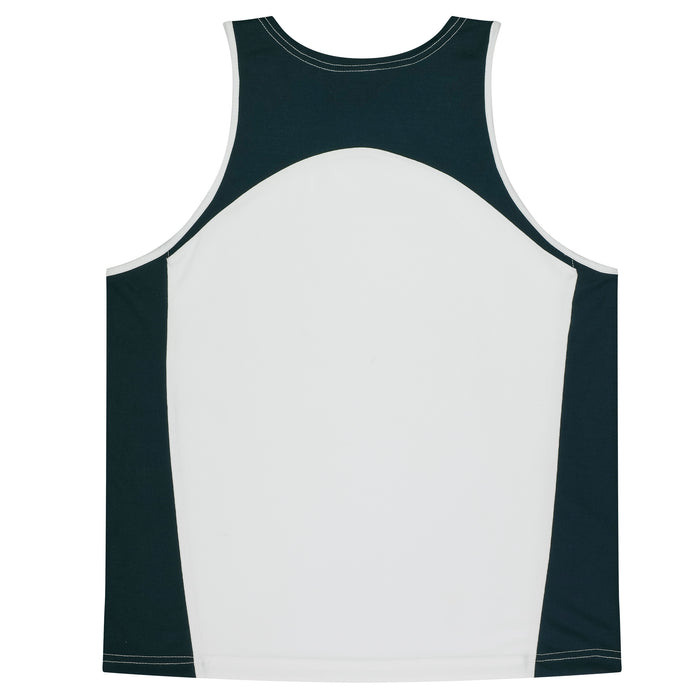 PREMIER KIDS SINGLETS - WEISS/MARINEBLAU