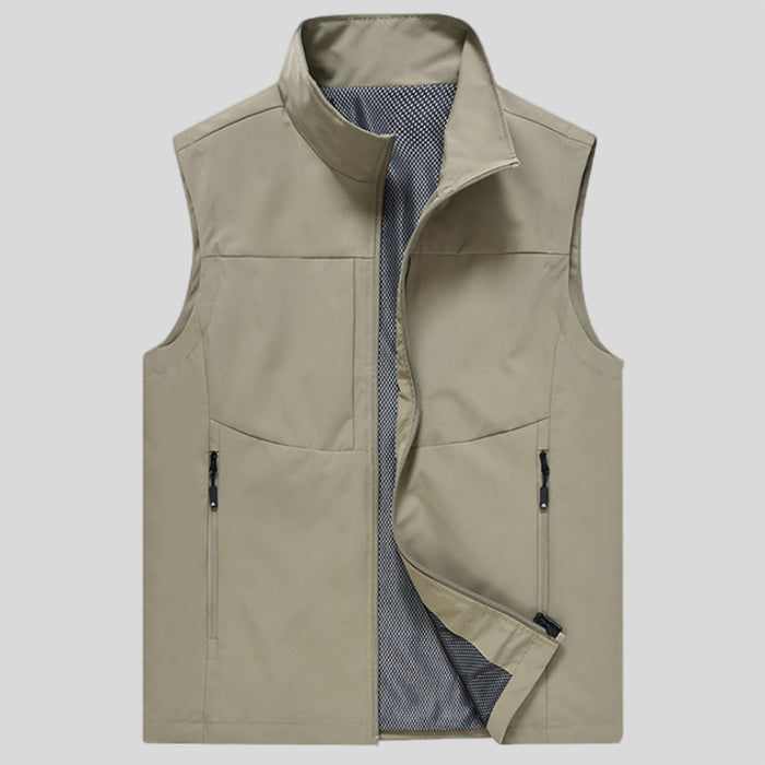GOSFORD MENS VESTS - KHAKI