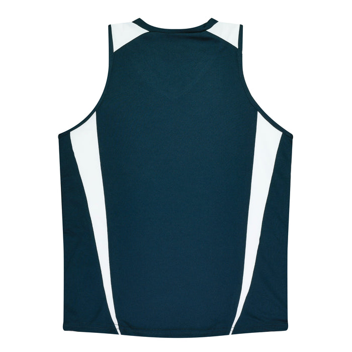 EUREKA LADY SINGLETS - NAVY/WHITE