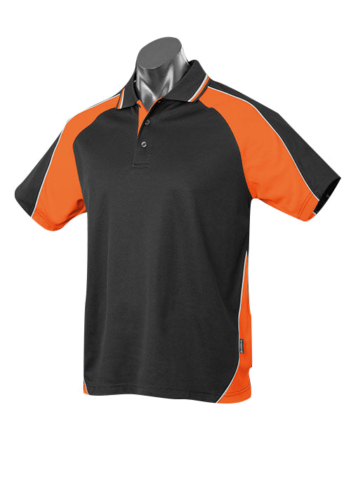 PANORAMA KIDS POLOS - BLK/ELEC. ORG/WHT