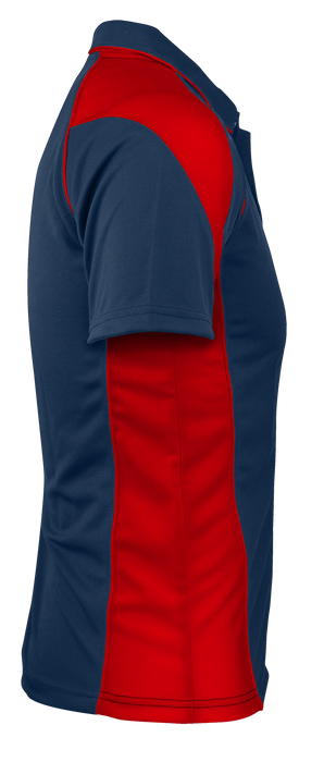 PREMIER HERRENPOLOS - MARINEBLAU/ROT