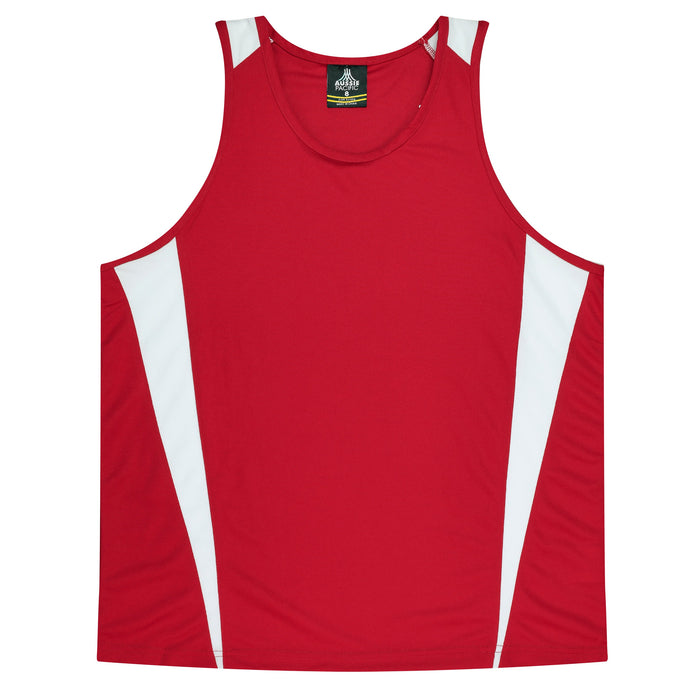 EUREKA KIDS SINGLETS - RED/WHITE