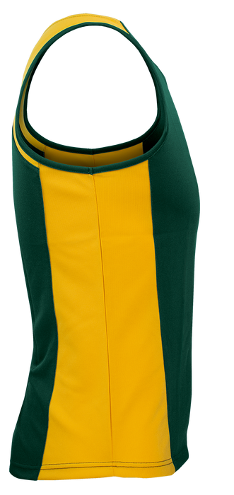 PREMIER MENS SINGLETS - BOTTLE/GOLD