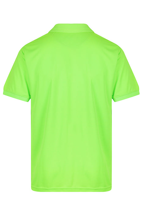 LACHLAN MENS POLOS - NEON GREEN