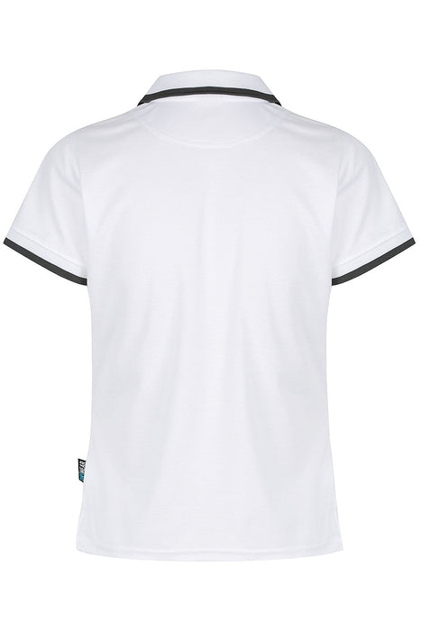 PORTSEA LADY POLOS - WHITE/SLATE