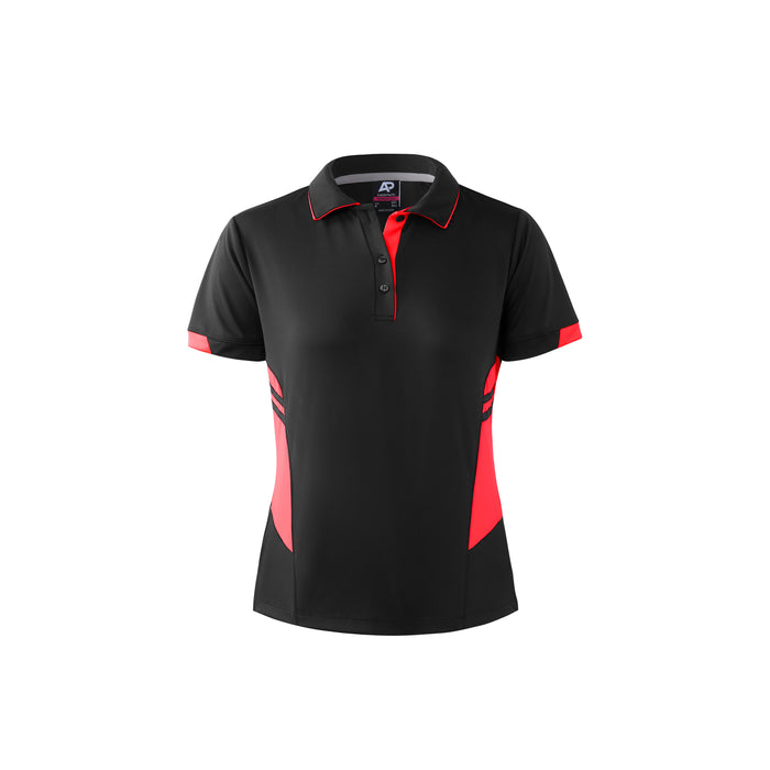 TASMAN LADY POLOS - SLATE/NEON PINK